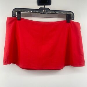 Island Waves Skirtini Women 12 Red Coral Swim Bottom Skirt U750041 NWT